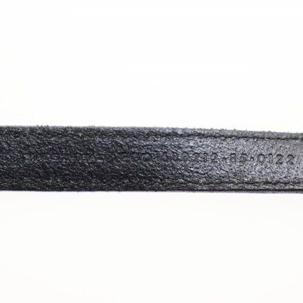 Saint Laurent Paris Narrow Belt Leather Western Black Aa - Picture 3 of 4